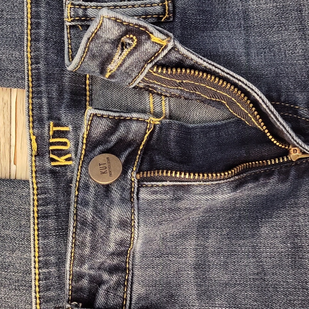Kut From The Kloth‎ Womens 6 High Rise Ankle Straight Leg Cuffed Jeans - Picture 6 of 8